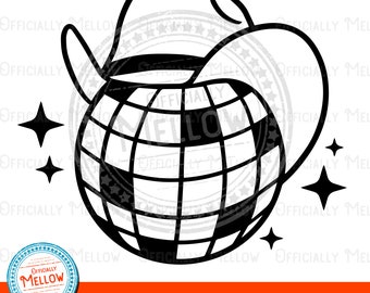 Disco Cowgirl SVG: Cowboyhut Disco Ball (Digitaler Download)