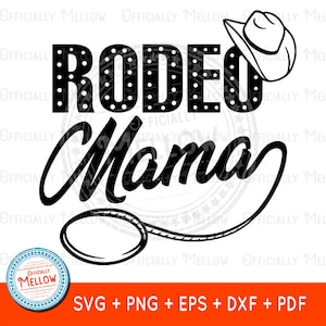 Rodeo Mama SVG: Western Cowgirl Design (Digital Download)