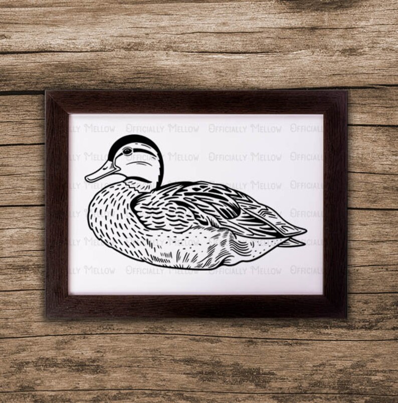 Mallard Duck SVG, Duck SVG, Mallard Duck Vector, Duck Lover Gift, Duck