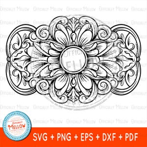 Floral PNG, Flower Gifts For Women, Flower Design SVG, Buckle SVG, Organic svg, Flower Design png, Cowgirl svg, Flower svg, Cowgirl Gifts