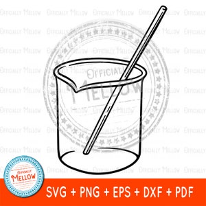 Glass Beaker SVG: Chemistry Lab Clipart (Digital Download)