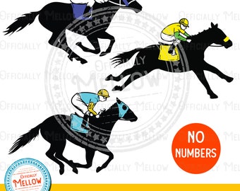 Horse Racing SVG: Jockey Design (No Numbers) - PNG, SVG