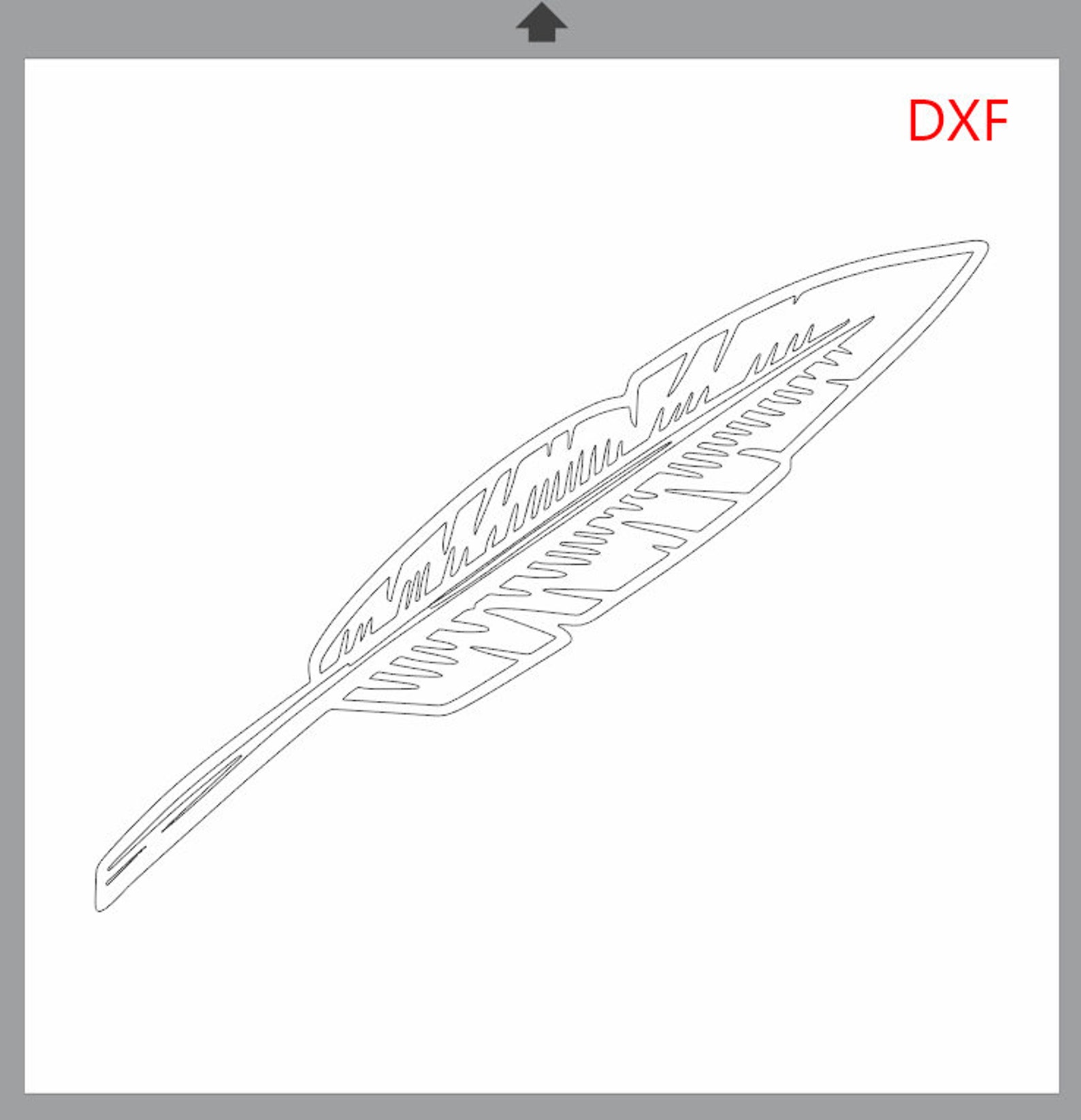 Feather SVG Feather Clip Art Feather PNG Black and White - Etsy