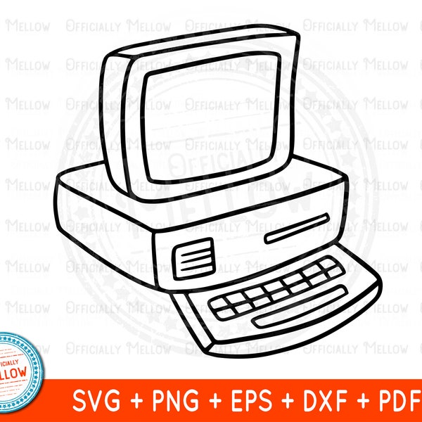 Computer Svg Clipart - Etsy