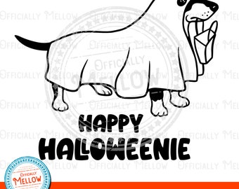 Halloween Dachshund SVG, Spooky Dog Gift (Digital Download)