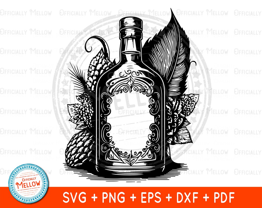 Liquor Bottle SVG, 21st Birthday SVG, Alcohol SVG, Alcohol Bottle Svg
