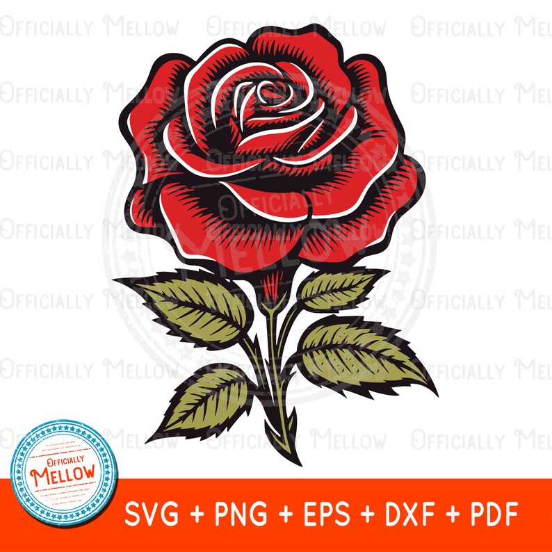 Rose SVG Rose Gift Rose Downloads Floral SVG Rose Etsy