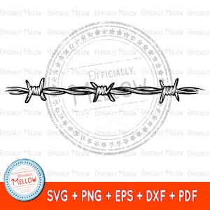 Fil de fer barbelé SVG, svg de fil de fer barbelé, fil de fer barbelé svg, SVG de clôture métallique, fil de fer barbelé PNG, clipart fil de fer barbelé, téléchargement numérique pour la Silhouette Cricut