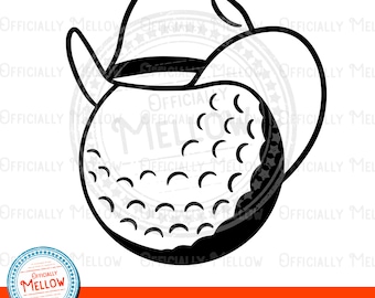 Cowboy Golf Ball SVG: Country Club Art (Digital Download)