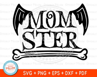Maman Halloween SVG : conception de chemise Halloween maman (téléchargement numérique)