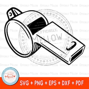 Whistle SVG Clipart: Coach & Referee Gift (Digital Download)
