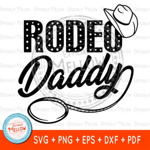 Rodeo Daddy SVG: Cowboy Western Clipart (Digital Download)
