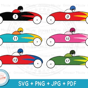 Soap Box Derby Car SVG: Race Car Art Prints (Digital Download)