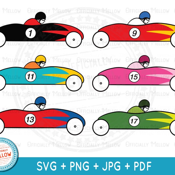 Seifenbox Derby SVG, Seifenbox Auto SVG, Seifenbox Rennauto SVG, Rennauto SVG, Seifenbox Rennauto SVG, Digitale Kunstdrucke, Rennauto Kunst für Kinderzimmer