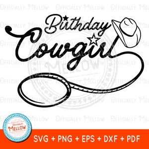 Cowgirl Birthday SVG: Western Rodeo Girl Shirt (Digital Download)