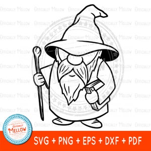 Magic Wizard SVG, Wizard Gifts, Wizard png, Fantasy svg, Magic svg, Wizard PNG, Wizard Svg, Wizard with Staff, Wizard Download, Gnome Wizard