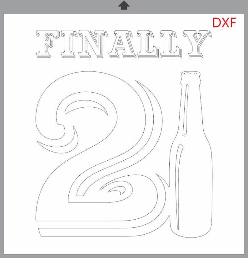Finally 21 SVG: 21st Birthday Party Graphic (digital Download) - Etsy