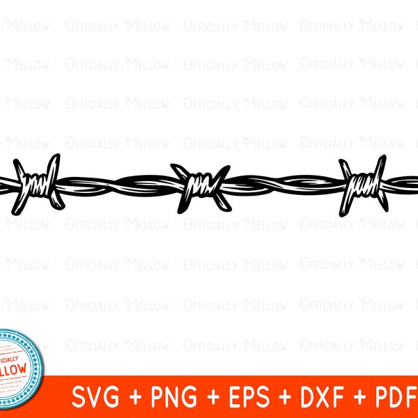 Barbed Wire SVG, Barb Wire svg, Barbwire svg, Wire Fence SVG, Barbed wire PNG, Barbed Wire Clipart, Digital Download for Cricut Silhouette