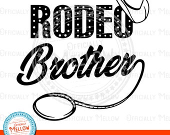 Rodeo Brother SVG: Western Cowboy Design (Digital Download)