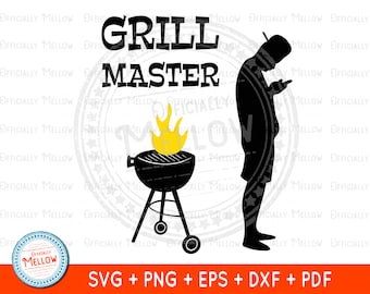 Grill Master SVG, Funny Dad BBQ Shirt Design (Digital Download)