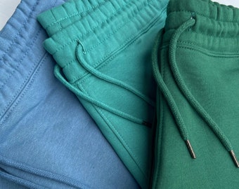 Pantalon de survêtement en coton biologique | Survêtements assortis | Ensemble sweat-shirt et pantalon de survêtement | Vêtements confortables et douillets | Vêtements de détente | Athleisure