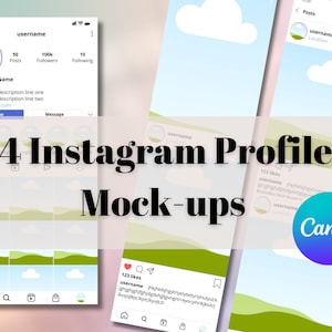 Instagram mockup template Canva ,Template bundle ,Canva template Mockup,Editable Canva template ,Etsy listing Mockup,Social media Mockup