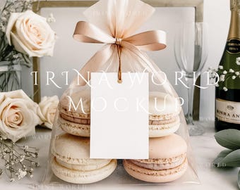 Eleganter Geschenkanhänger Mockup, 2x3,5 Tag Mockup,Favor Tag Mockup,Dankeschön Tag Mockup,Rechteck Tag Mockup,PSD Mock,Hang Tag Label Mockup