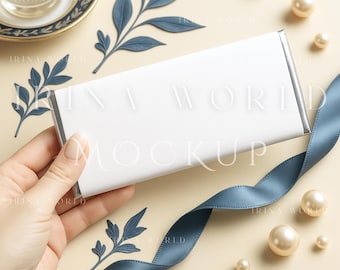 Candy Wrapper Mockup, Chocolate Bar Mockup,Chocolate Wrapper Mockup,Blank Chocolate Label PSD,Wedding Candy Bar Wrapper,party favor