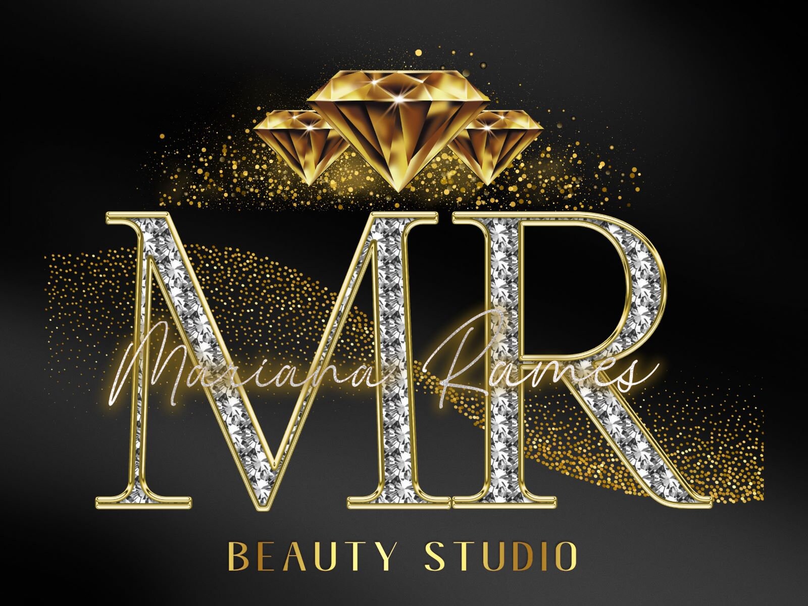 Diamant-Silber-Gold-Logo-Design, Beauty-Logo, Schmuck-Logo, Salon-Logo, vorgefertigtes Logo, Signatur-Logo, Boutique-Logo, glänzendes Logo, Luxus-Logo