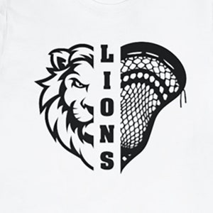 Lions Lacrosse Design 2, Lions, Lions Logo, Lions SVG, Lacrosse SVG, T-shirt Design, cutting file, ai, dxf, png, eps, pdf, jpeg, and emf