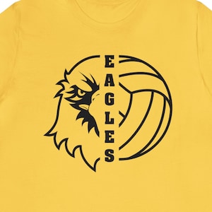 Eagles Volleyball, Eagles Logo, Eagles SVG, Volleyball SVG, T-shirt Design, cutting file, dxf, png, eps, pdf, jpeg, and emf