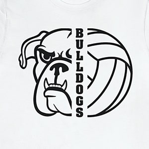 Bulldogs Volleyball, Bulldogs, Bulldogs Logo, Bulldogs SVG, Volleyball SVG, T-shirt Design, cutting file, ai, dxf, png, eps, pdf, jpeg