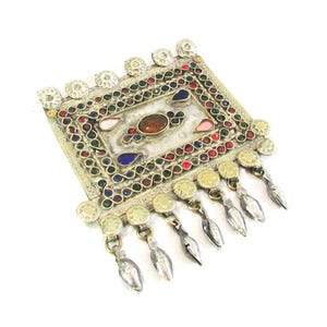 Antique Necklace Tip,  Ethnic Woman Head Ornament Tip Decoration Pendants, Ottoman Turkish  Handmade Hamayıl Jewelry RaRe