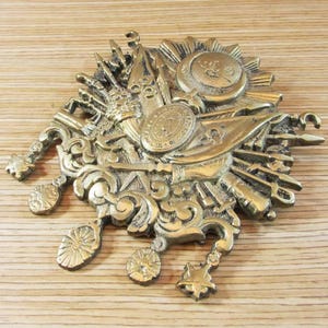 Ottoman Empire  Brass Sign, Symbol, Table Centerpiece, Centerpiece, Ottoman Coat of Arms Figure Logo, Islamic Home Office Décor, House Gift