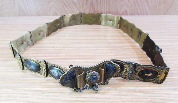 Antique Bridal Belt Silver Buckle,  Ottoman&Turki… - image 1