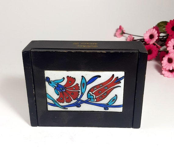 Vintage Wooden Box. Small jewelry box. Wood box T… - image 5