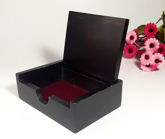 Vintage Wooden Box. Small jewelry box. Wood box T… - image 3