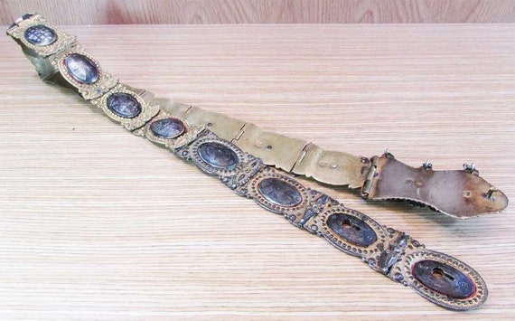 Antique Bridal Belt Silver Buckle,  Ottoman&Turki… - image 4