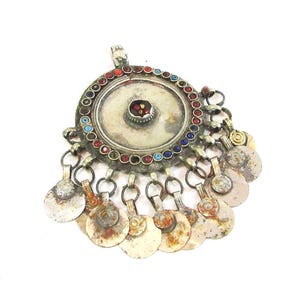 Antique Necklace Tip,  Ethnic Woman Head Ornament Tip Decoration Pendants, Ottoman Turkish  Handmade Hamayıl Jewelry RaRe