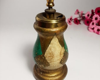 Vintage pepper grinder, Seasoning mill manual, Small grinder brown metal, Italy Made,Kitchen utensil, Kitchen decor, Country house decor