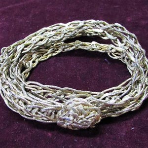 Antique Bridal Woman Belt, Knitten  Golden Color Ottoman&Turkish Style, Handmade, Traditional Costume accessory, Collectables