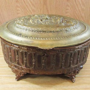 Antique Decorative Jewelry Box, European Brass Bronze Jewelry BoxBox, Home Office Decor Gift