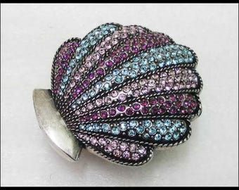 Vintage Rare Sea Shell Metal Jewelry Box, Jewelry Box, Jewelry Box, Vintage Box, Sea Shell Jewelry Box, Sea Shell, Gift, Bedroom, Jewelry