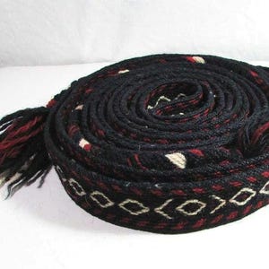 Ethnic Belt  Ottoman Turkish, Retro Wool Hand Woven Belt, tribal ethnic belt,   Carrying Woman Belt Traditional   157.48&quot;
