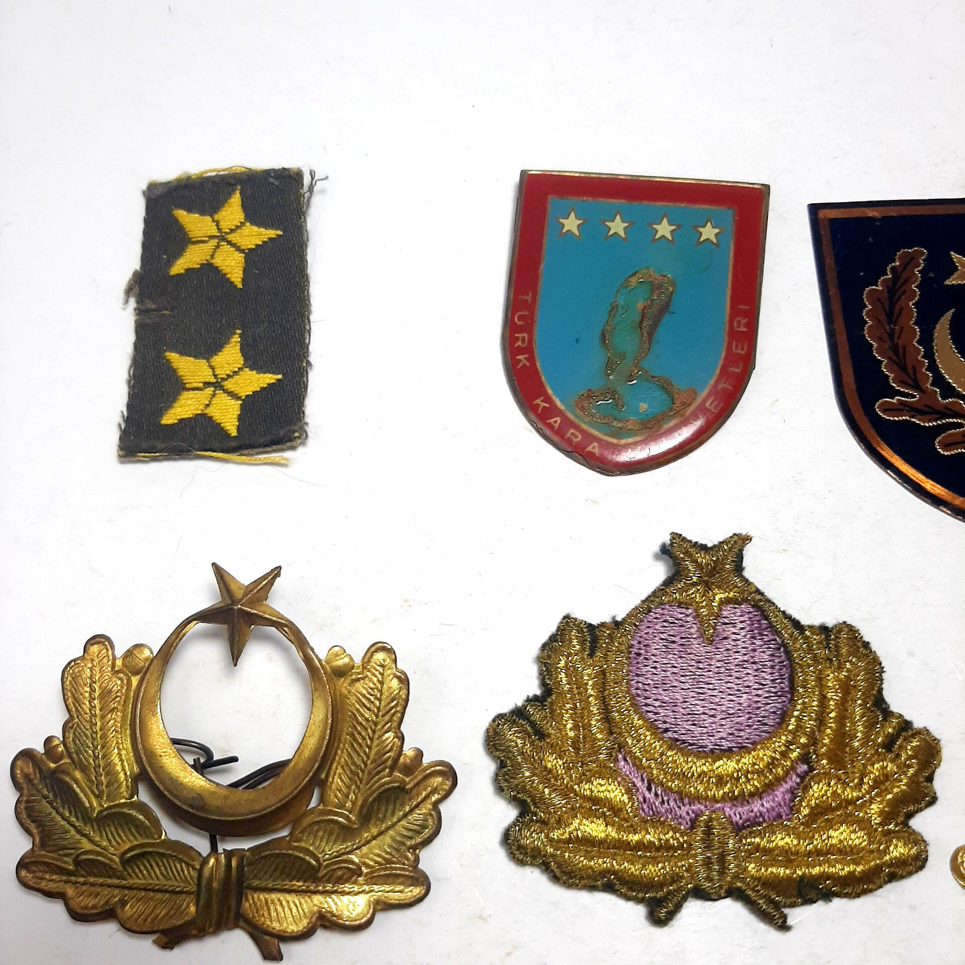 Vintage Turkish Army Rank Epaulette 8 Pcs / Shoulder Board - 1990's ...