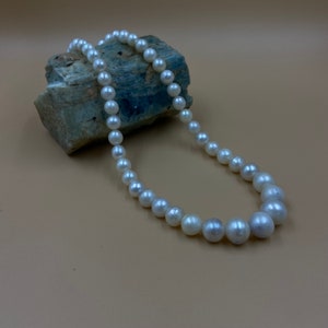 South Sea Pearl Necklace , Vintage White Salt Water Pearl Necklace for Women , Jewelry Making Pearls, Pearl Jewelry