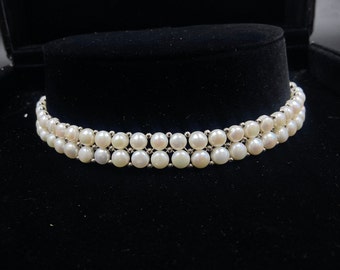 Natural Freshwater Pearl Necklace , Pearl Choker for women