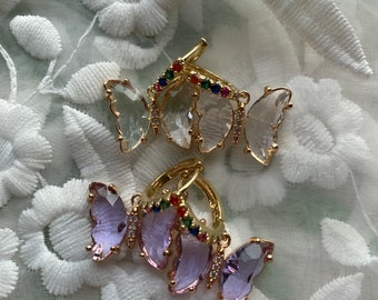 Butterfly Earrings, Gold Earrings 55