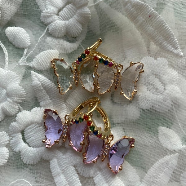 Butterfly Earrings, Gold Earrings 55