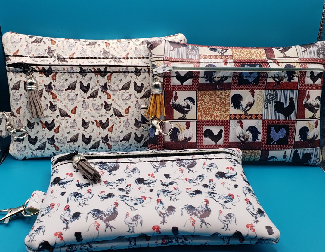 Chicken Clutch/pouch Purse Etsy
